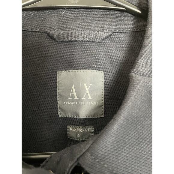 Armani Exchange Jacket Single Breast Zip Front Cotton - Picture 4 of 8